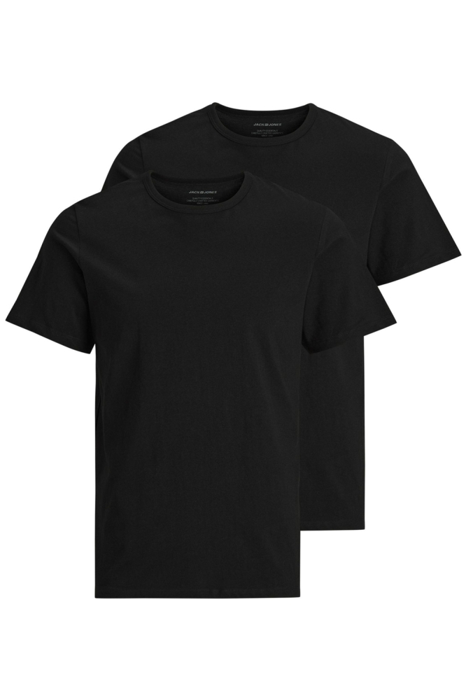JACBASIC CREW NECK TEE SS 2 PACK NO 12133913 BLACK